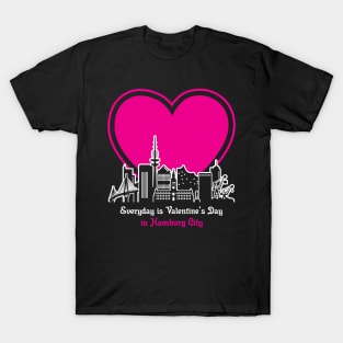 Valentine's Day in Hamburg City T-Shirt